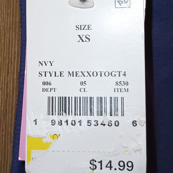 NEW Women's Claude Monet Graphic Tank Top - Navy Blue XS - Picture 8 of 8